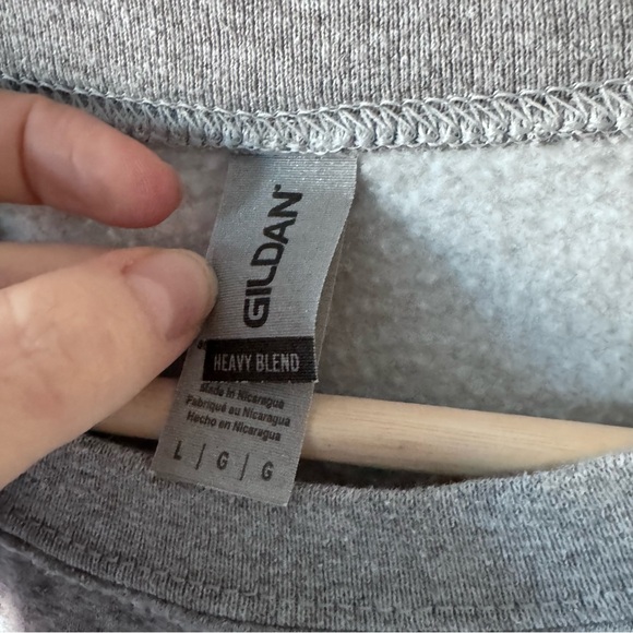 Indiana University Hoosiers IU Crewneck Sweatshirt Gray Size L - Picture 3 of 8